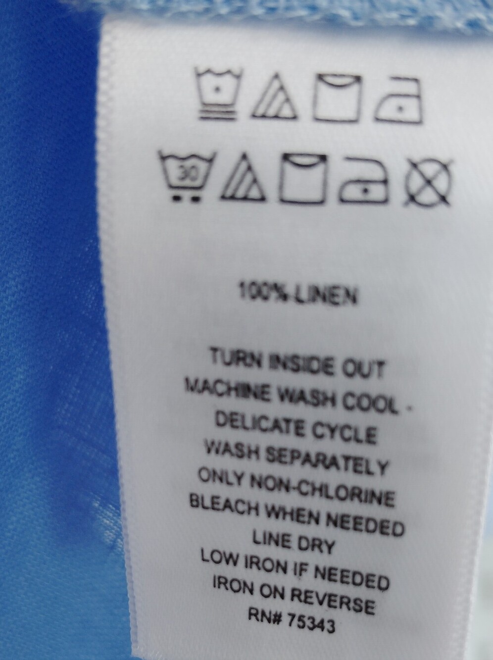 Sigrid Olsen 100% Linen Tunic, sz M - Picture 5 of 5